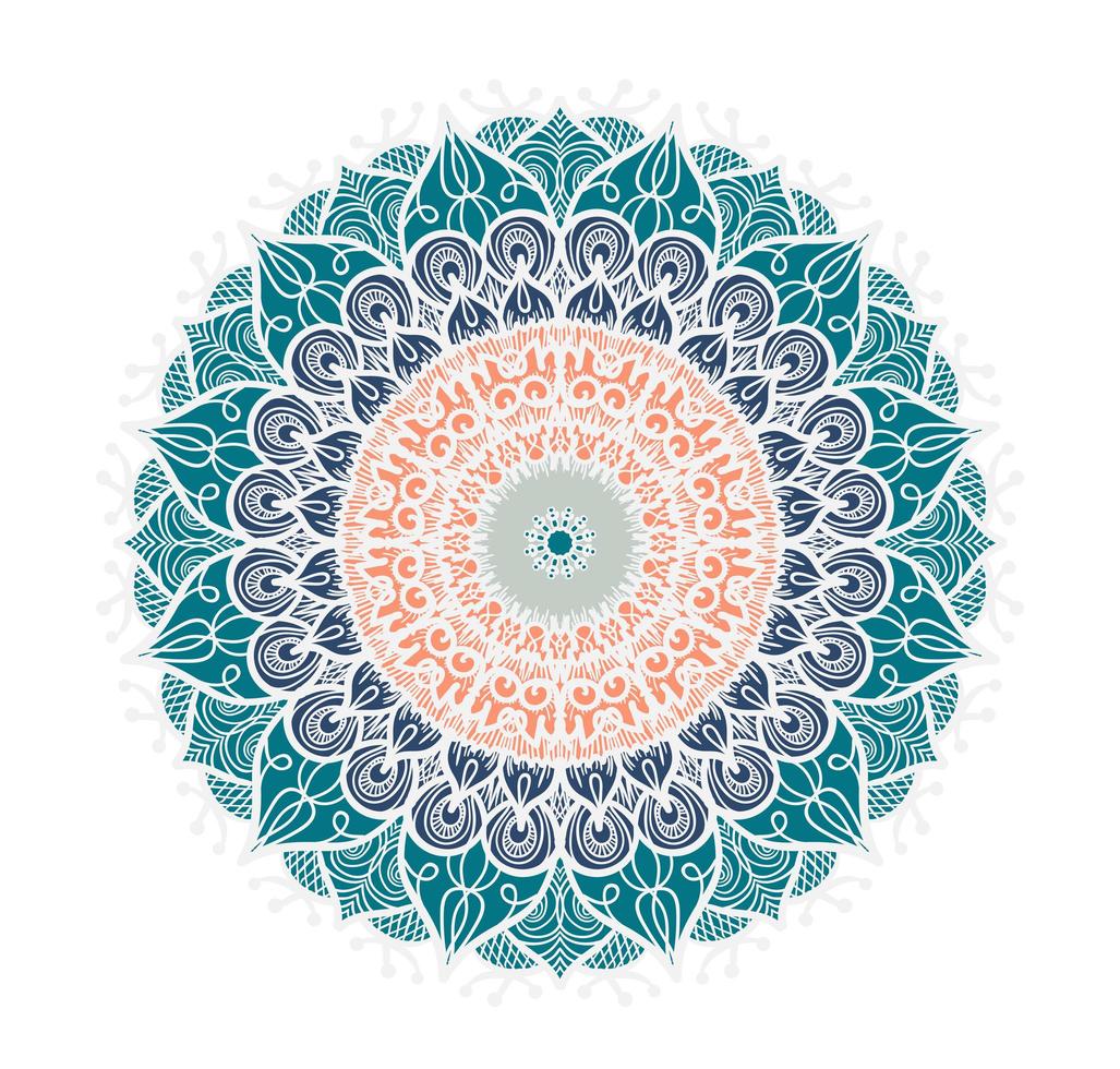 Mandala Line Template vector