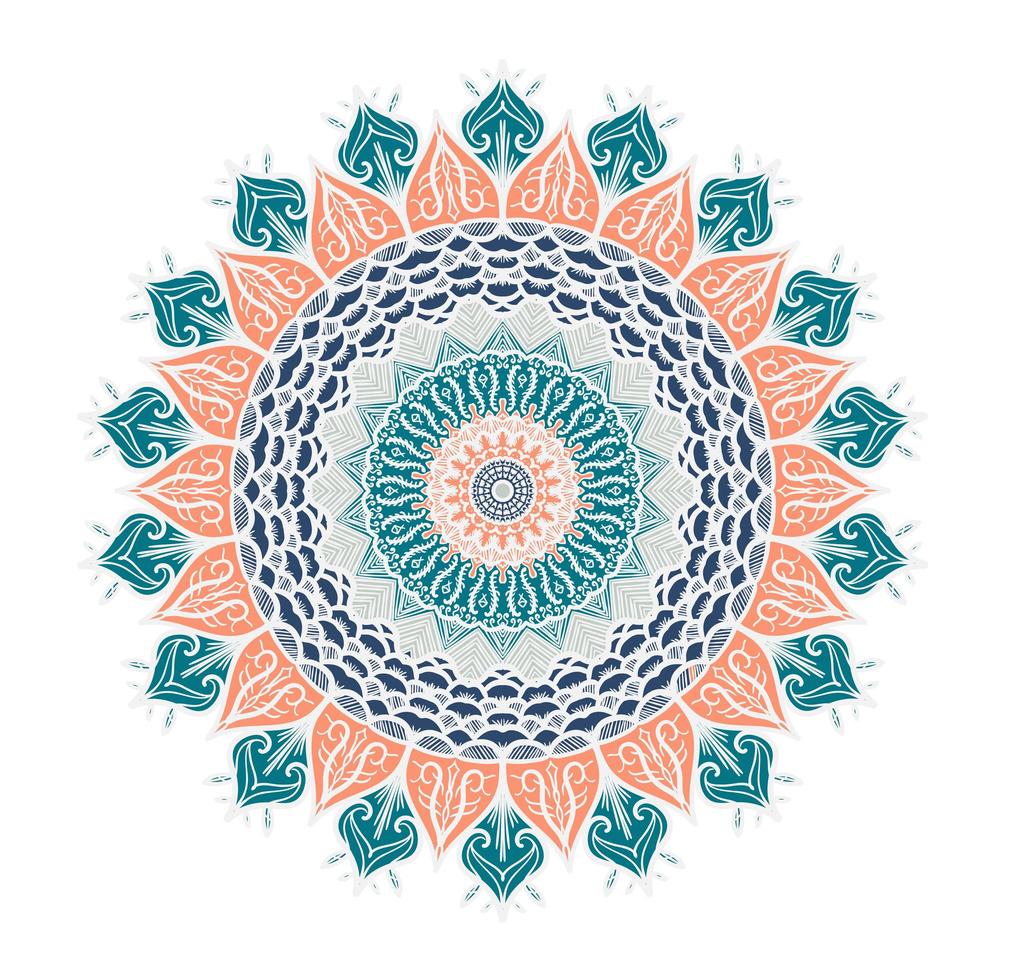 Mandala Line Template vector