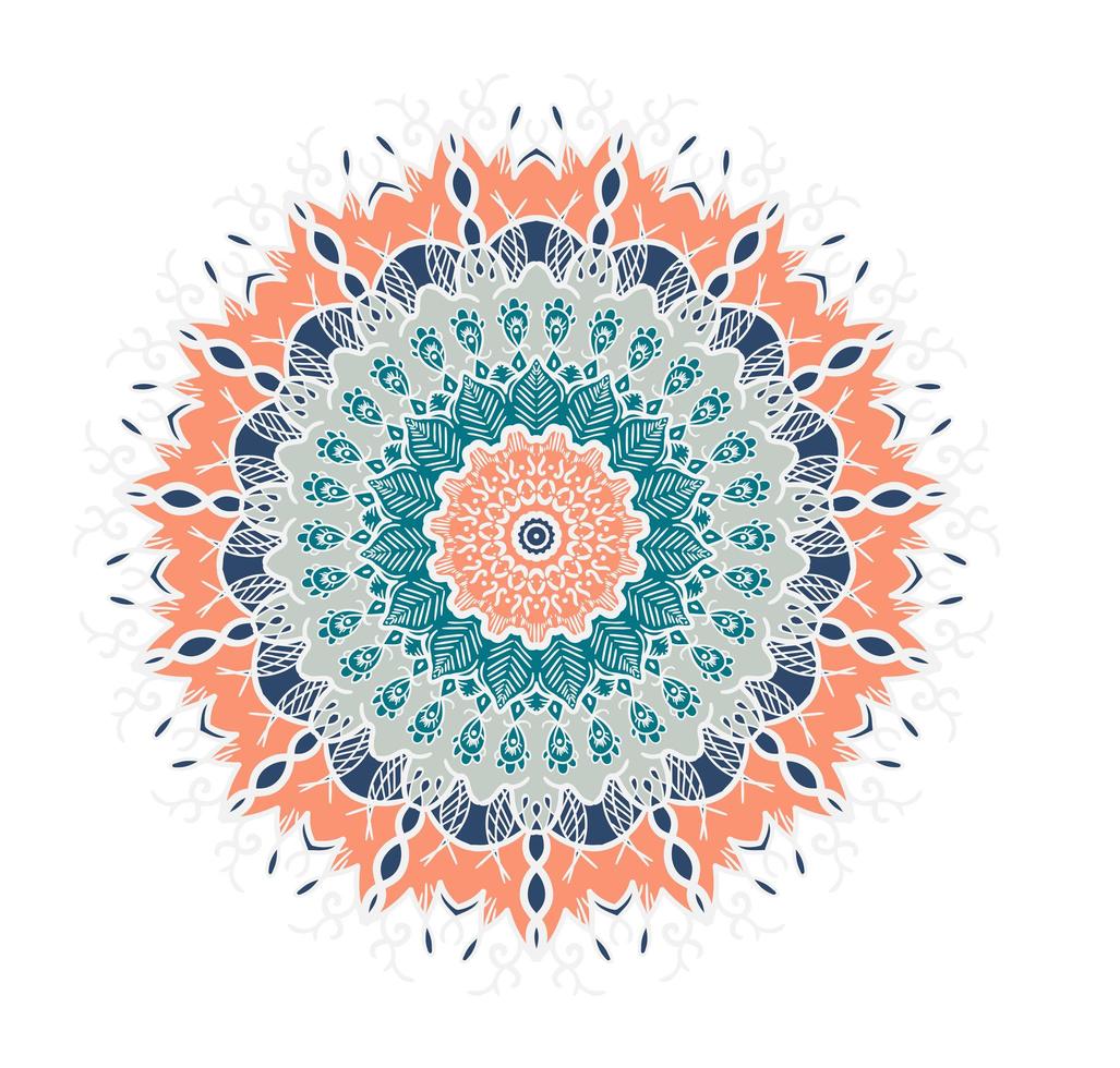 Mandala Line Template vector