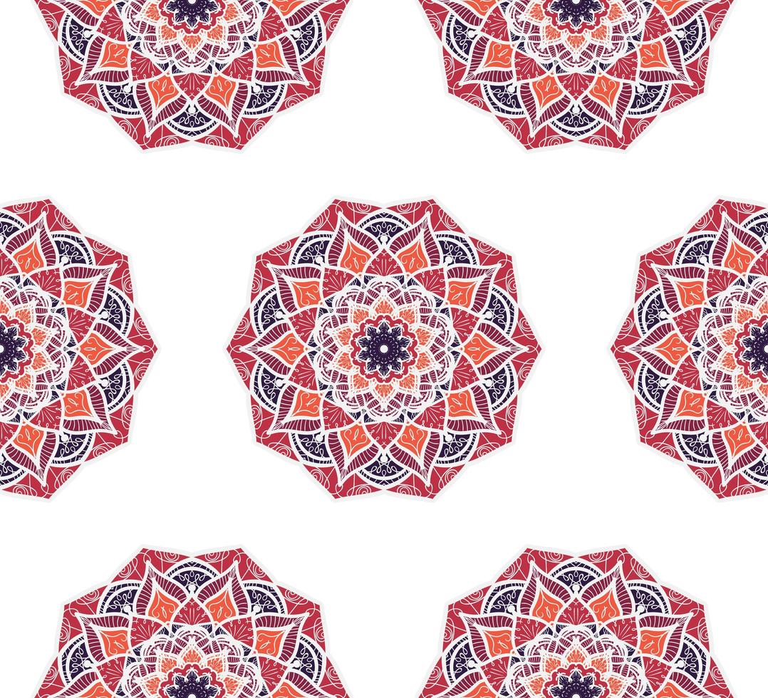 mandala de patrones sin fisuras vector