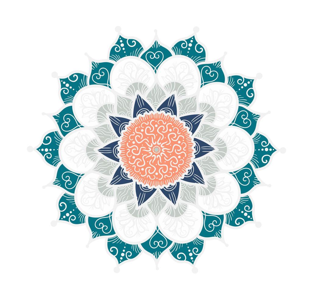 Mandala Line Template vector