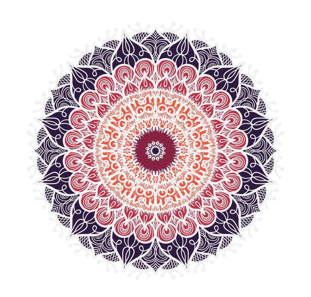Mandala Line Template vector