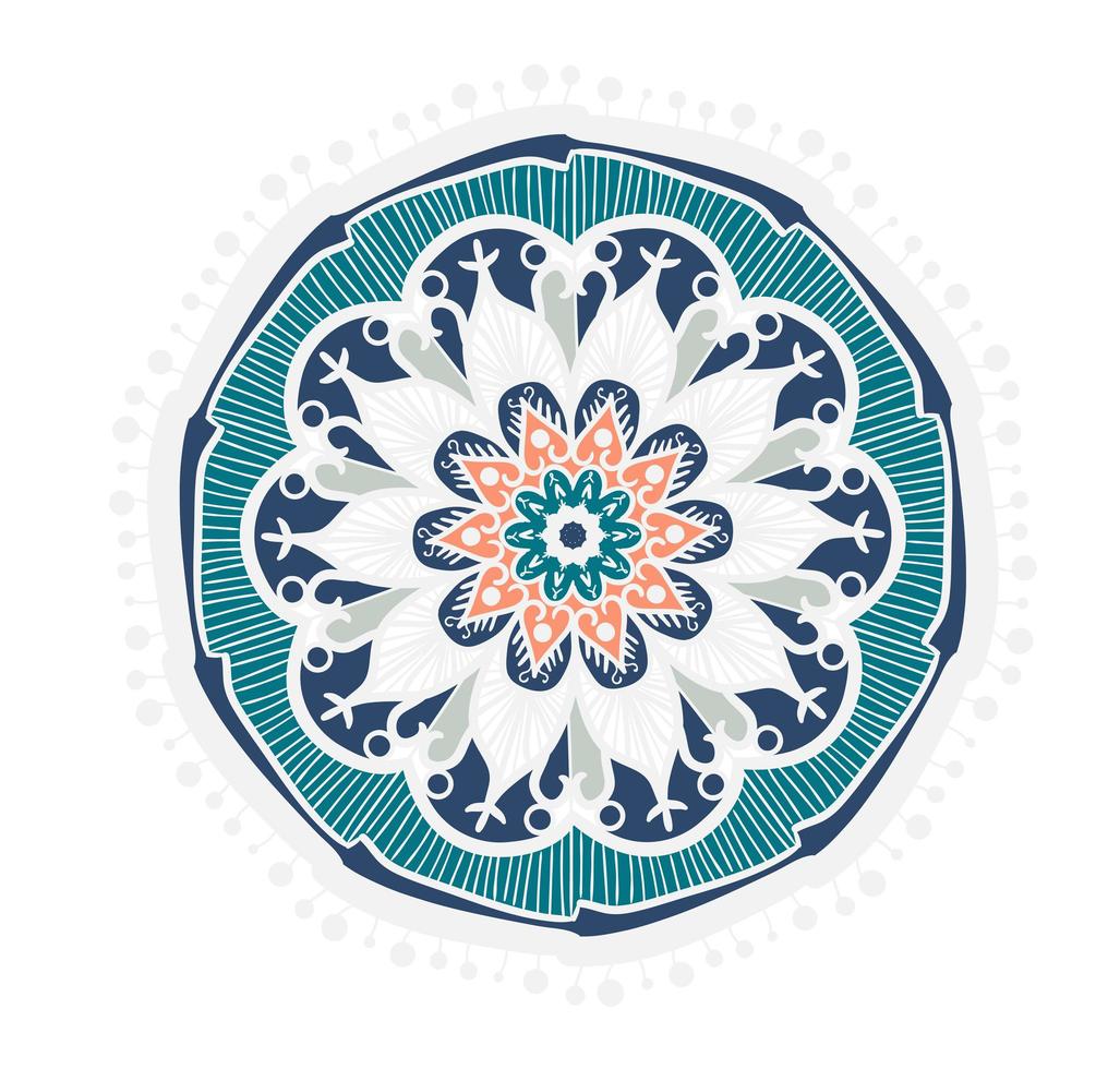 Mandala Line Template vector