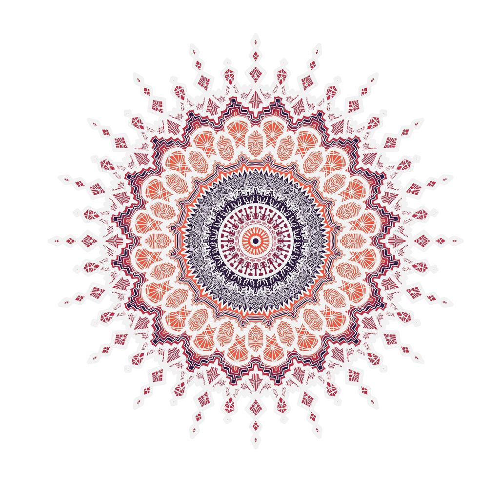 Mandala Line Template vector