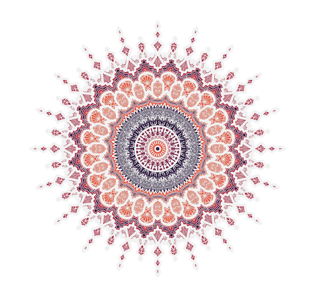 Mandala Line Template vector