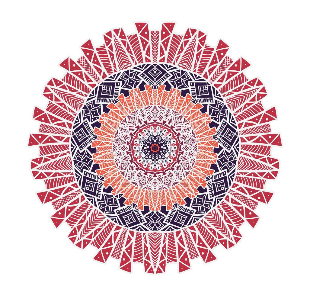 Mandala Line Template vector