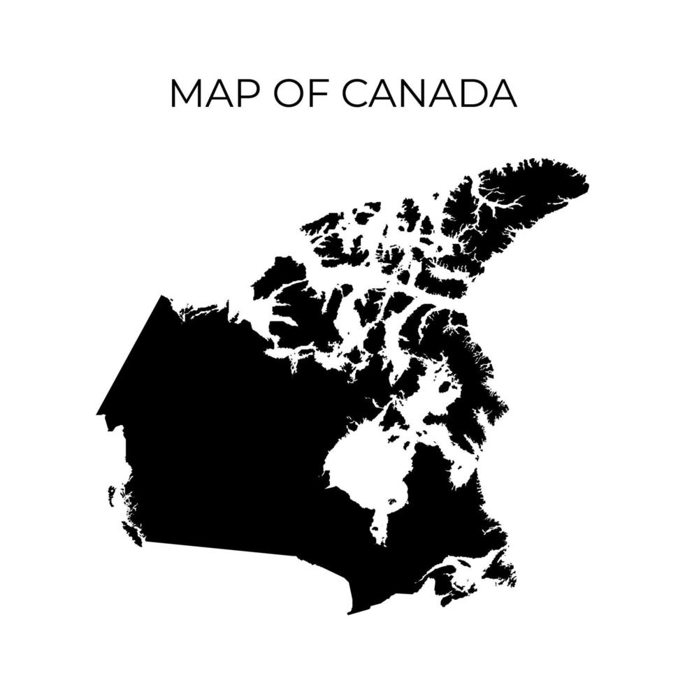 mapa de canadá, mapas canadienses vector