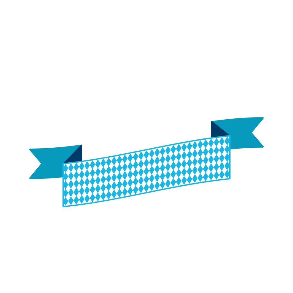 Oktoberfest simple ribbon for banner and headline vector