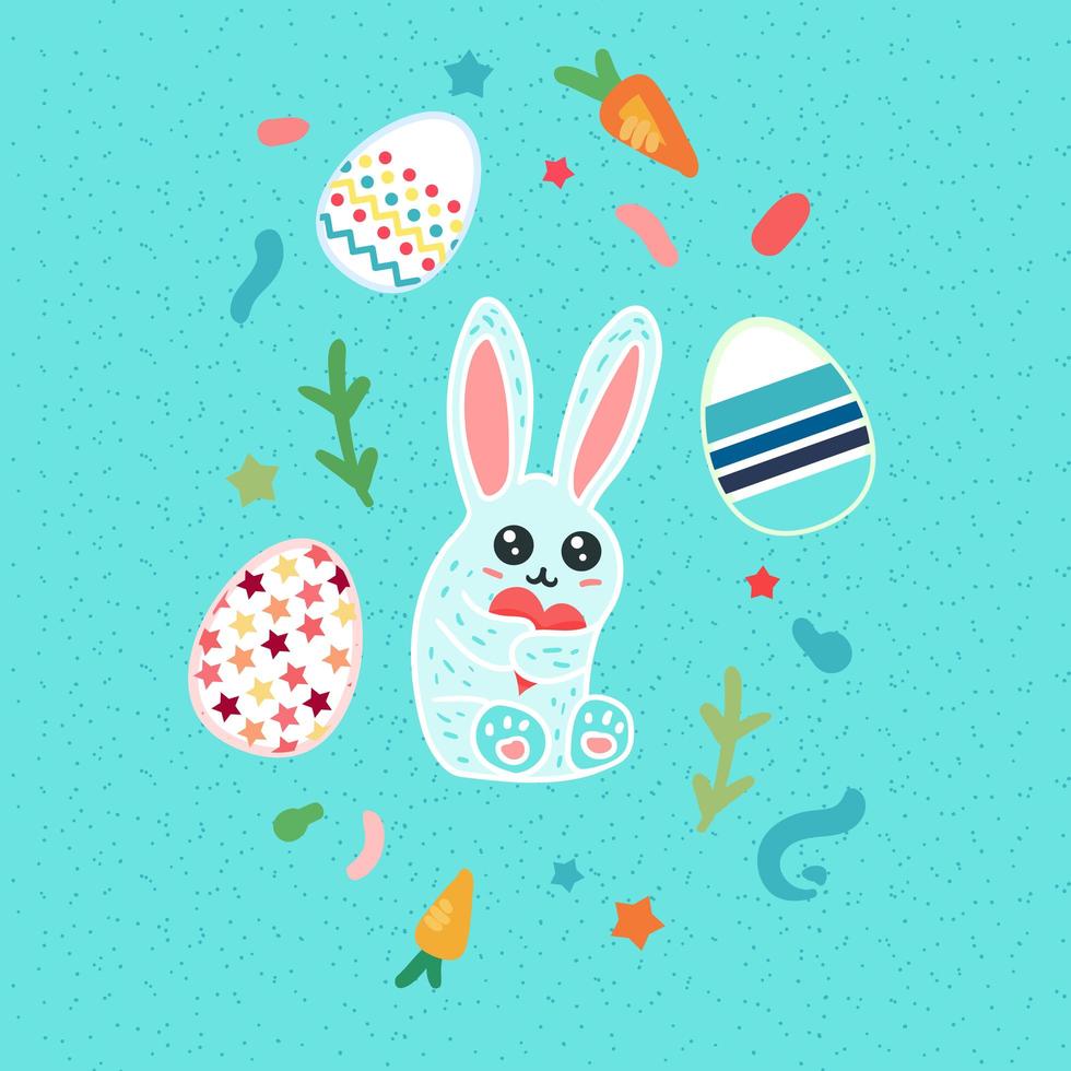 Happy Easter Rabbit vector