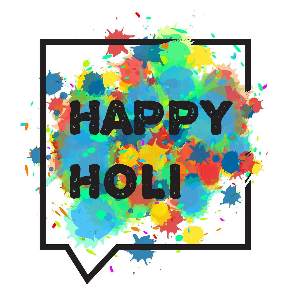 Happy Holi Festival vector