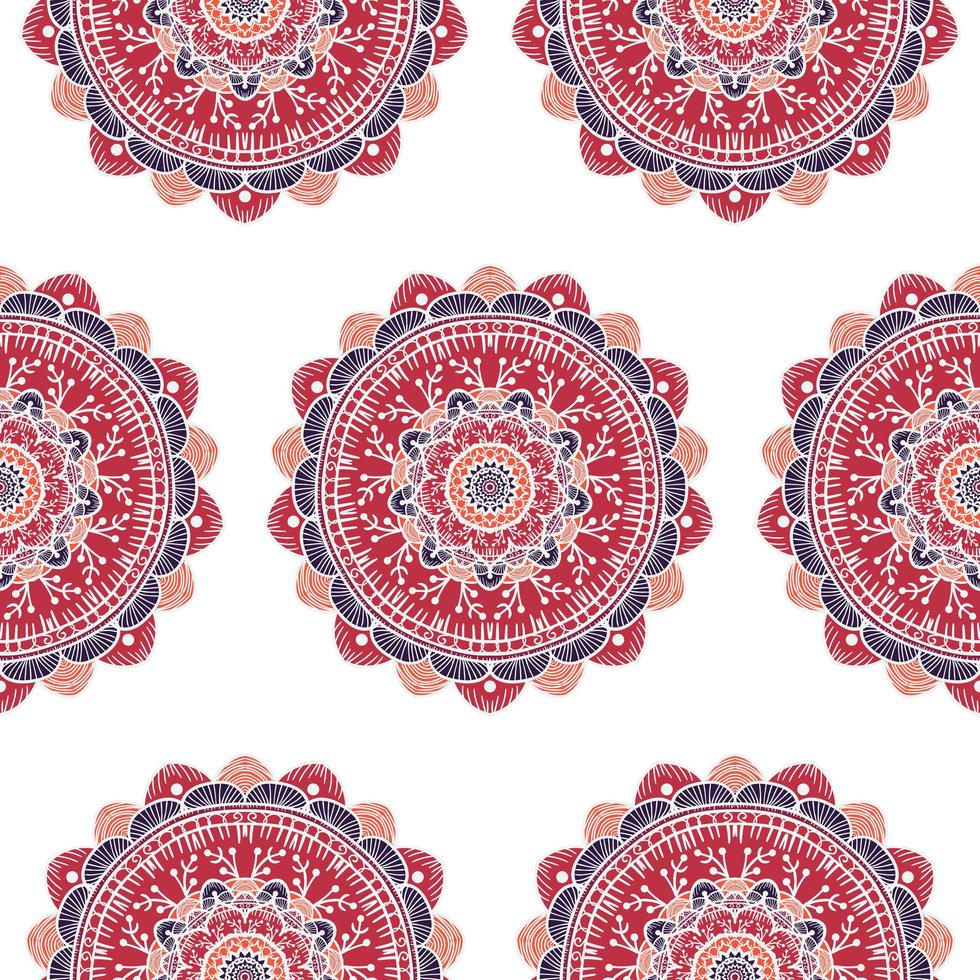 Mandala Seamless Pattern vector