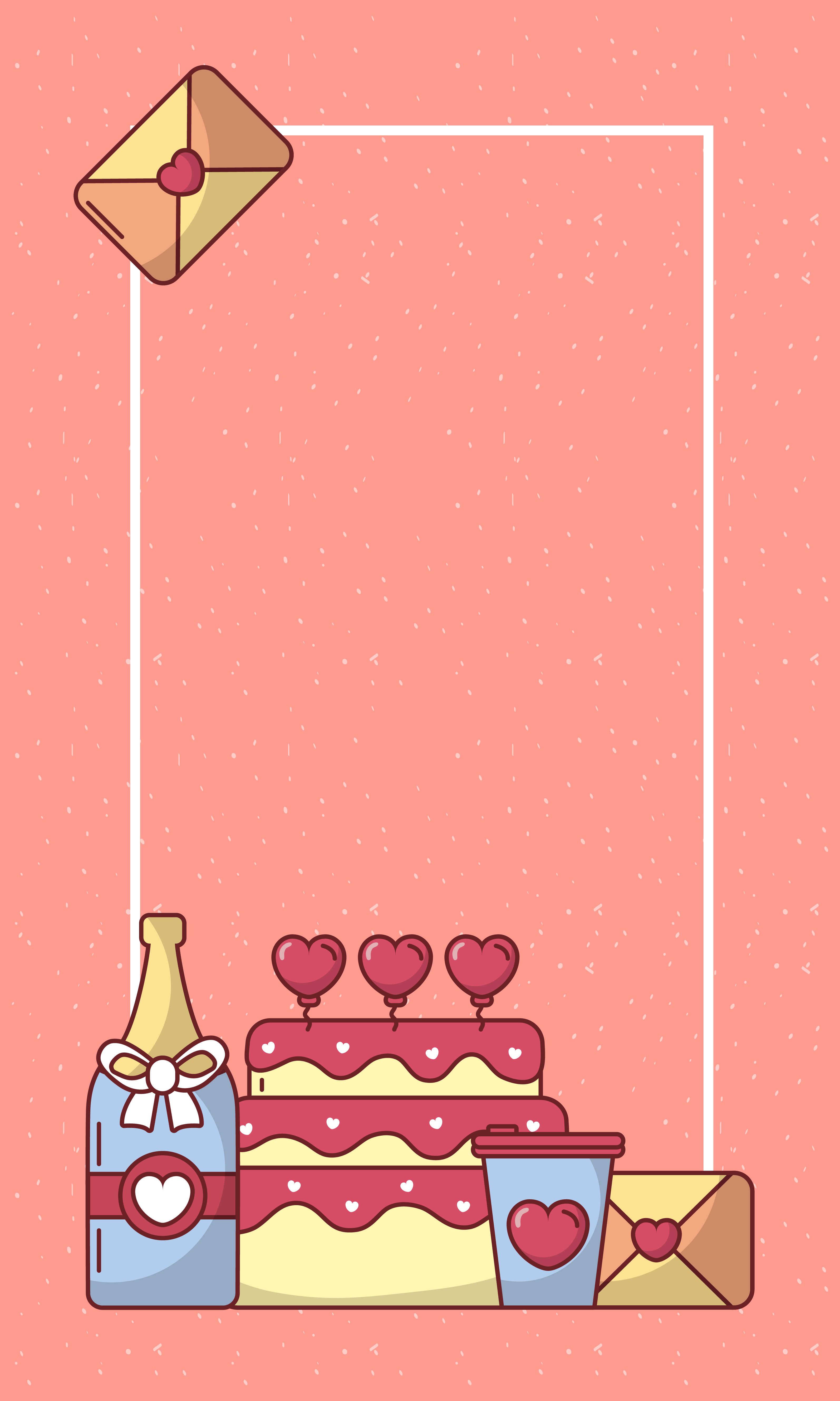 Valentine's day card design 1974116 Vector Art at Vecteezy