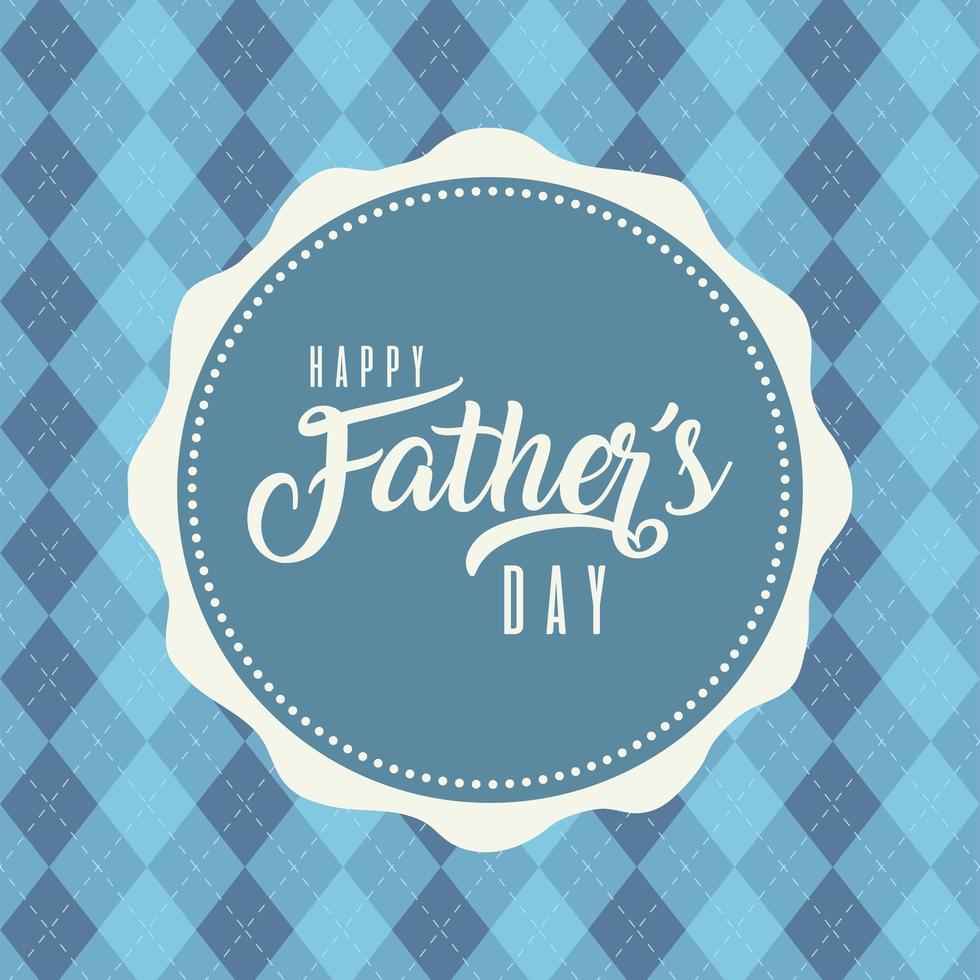 Seal for Father's day celebration vector