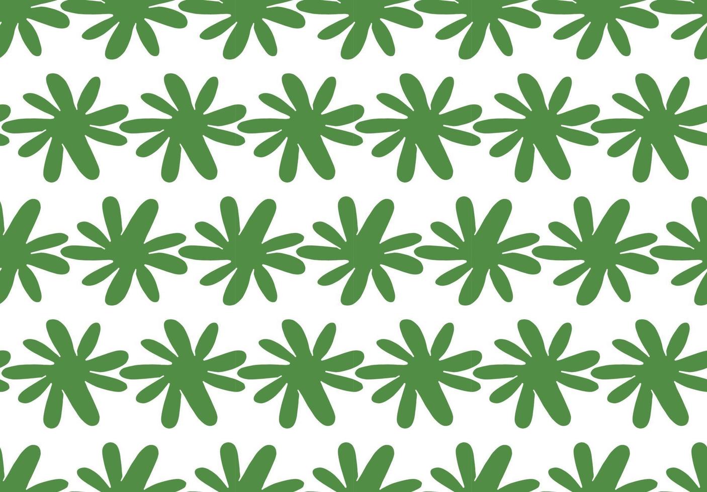 Vector texture background, seamless pattern. Hand drawn, green, white colors.