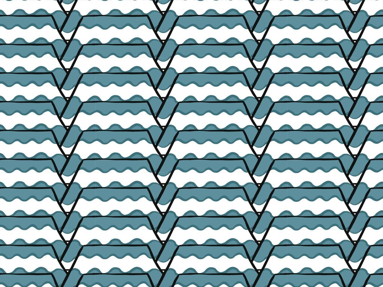 Vector texture background, seamless pattern. Hand drawn, blue, black, white colors.