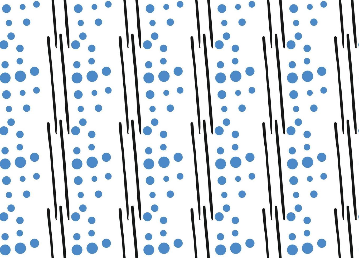 Vector texture background, seamless pattern. Hand drawn, blue, black, white colors.