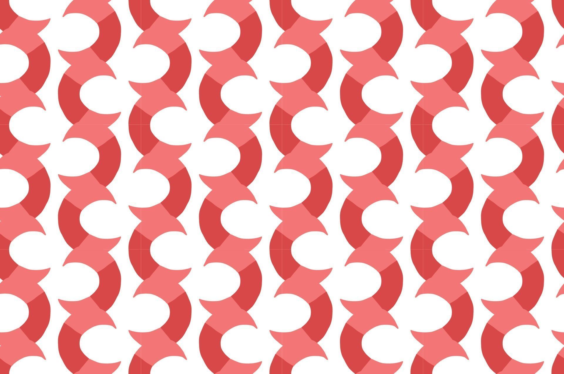 Vector texture background, seamless pattern. Hand drawn, red, white