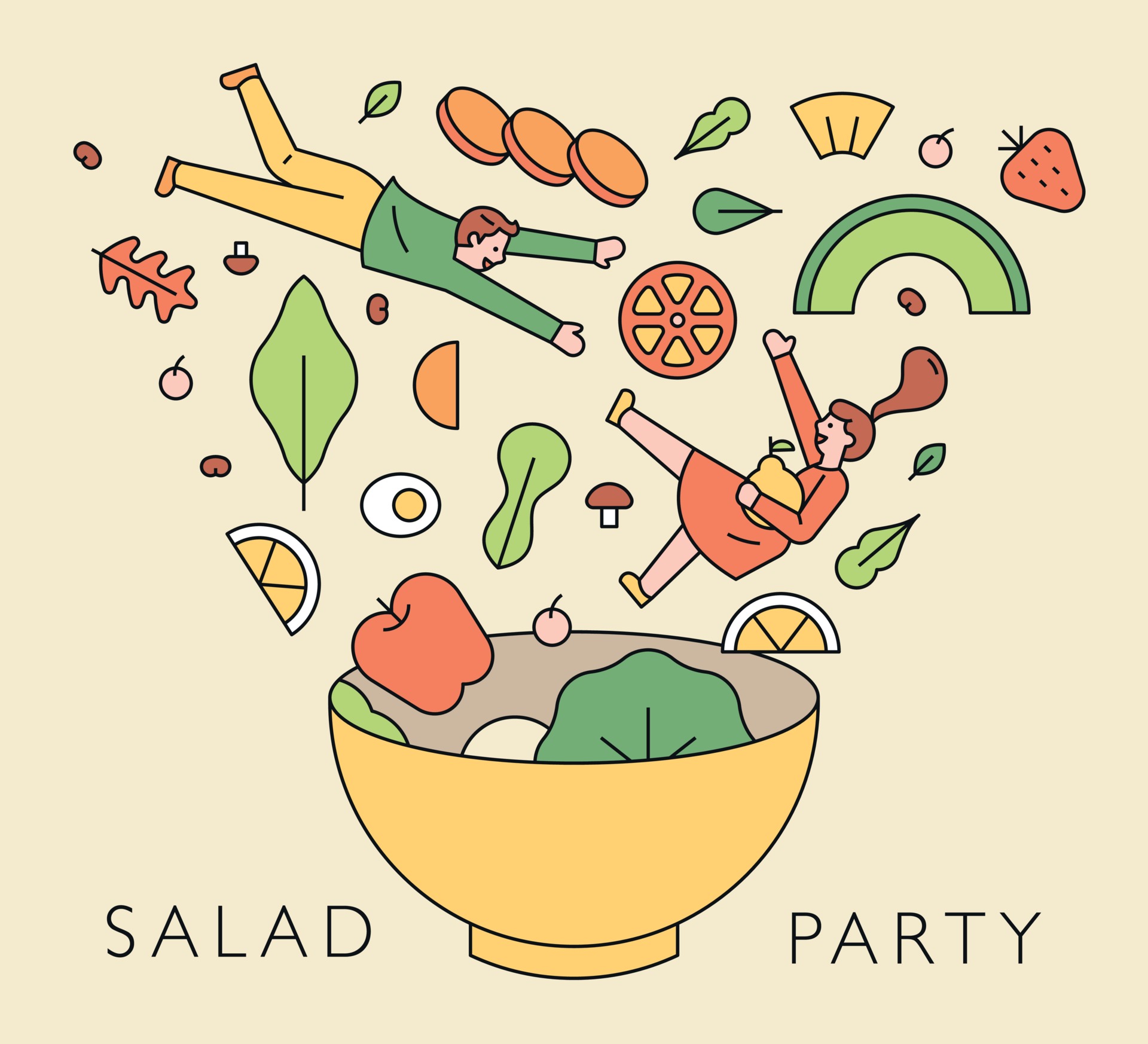 Food Concept Illustration 1974513 Vector Art At Vecteezy