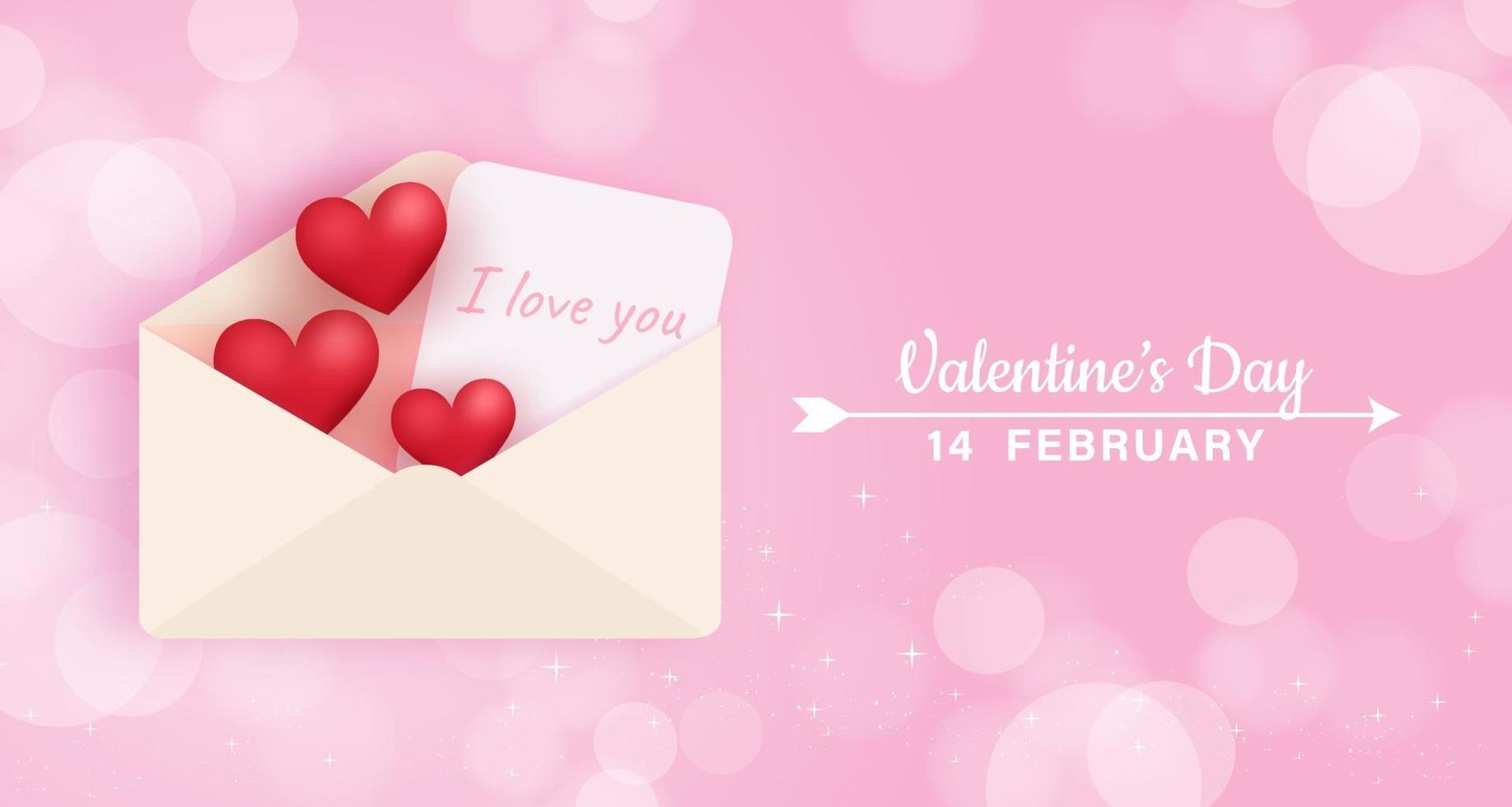 Valentine's day background. vector