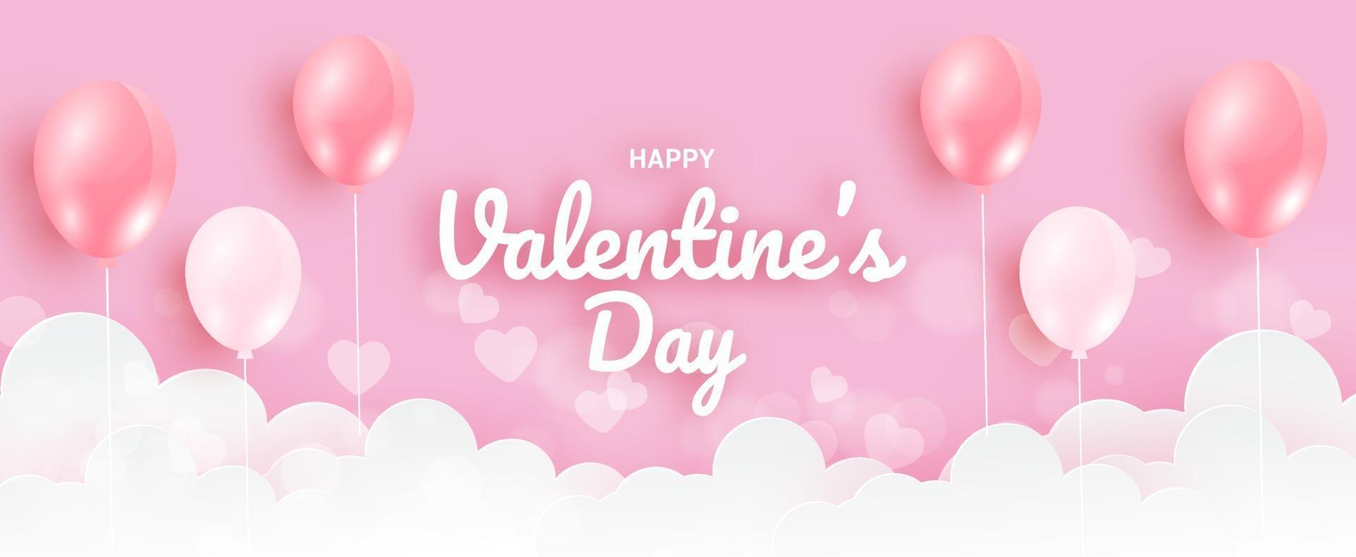Valentine's day banner vector
