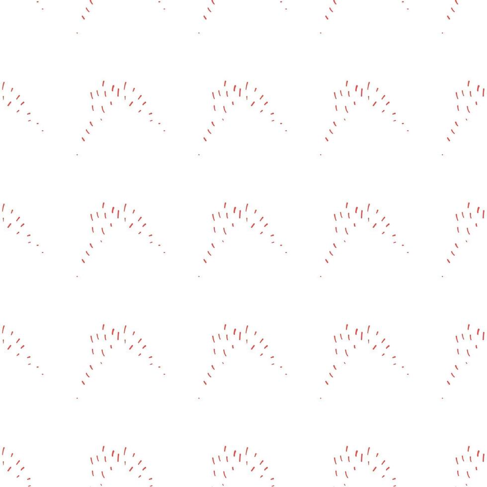 Vector seamless texture background pattern. Hand drawn, white, red colors.