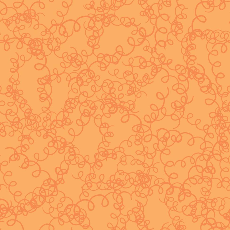 Vector seamless texture background pattern. Hand drawn, orange colors.