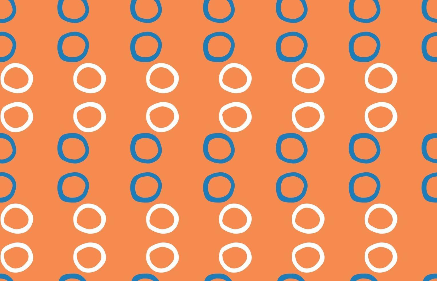 Vector texture background, seamless pattern. Hand drawn, orange, blue, white colors.