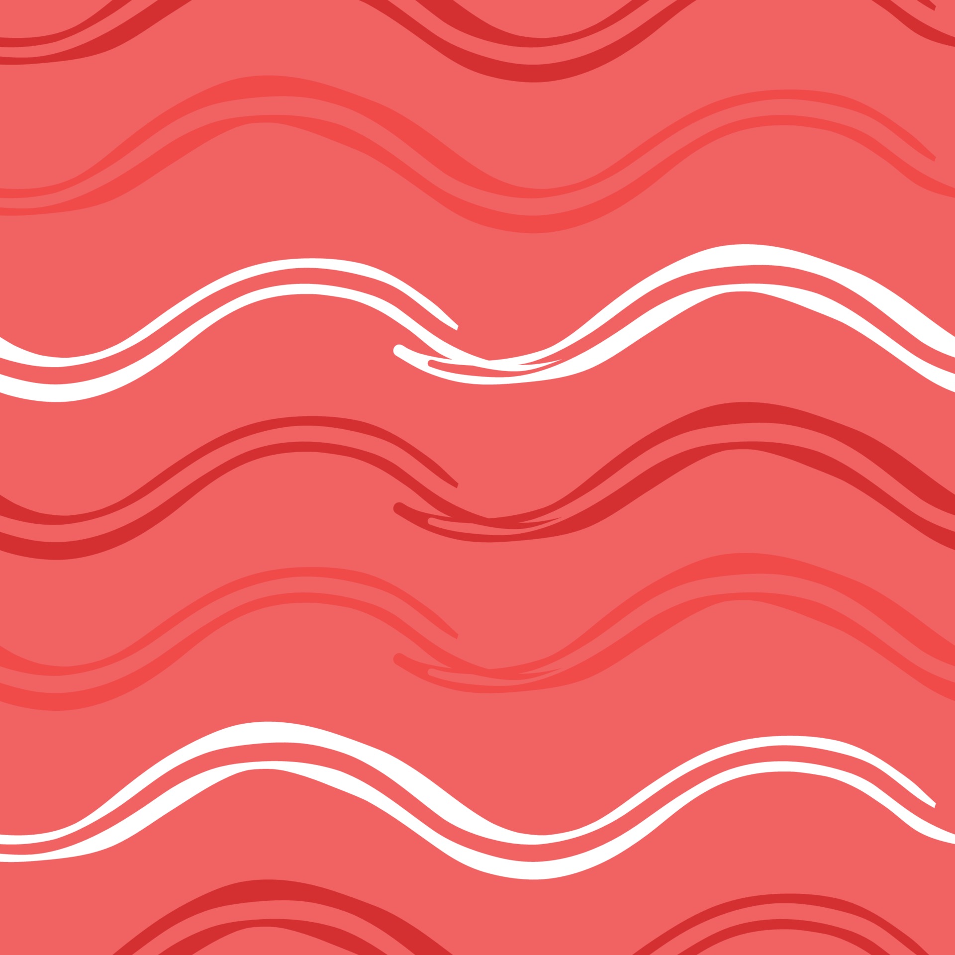 Vector seamless texture background pattern. Hand drawn, red, white