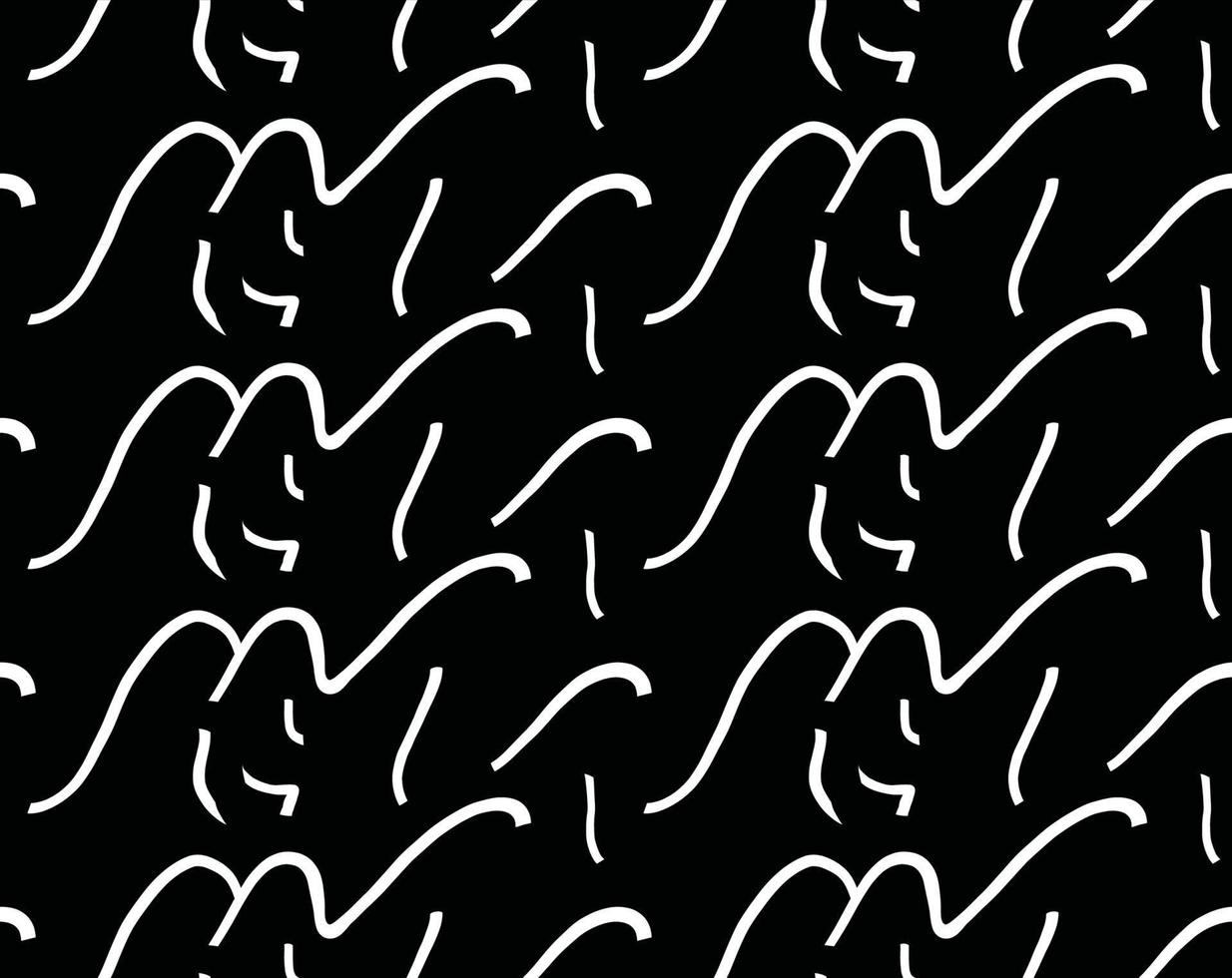 Vector texture background, seamless pattern. Hand drawn, black, white colors.