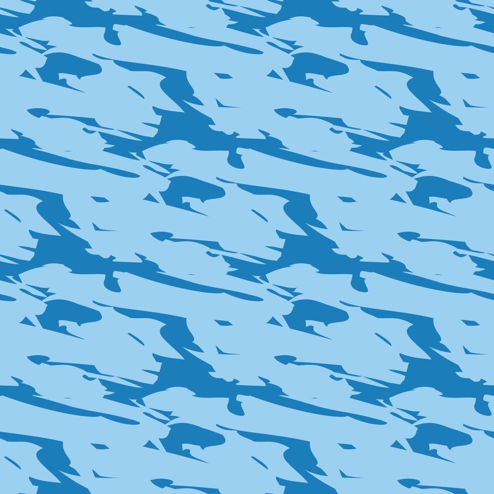 Vector seamless texture background pattern. Hand drawn, blue colors.
