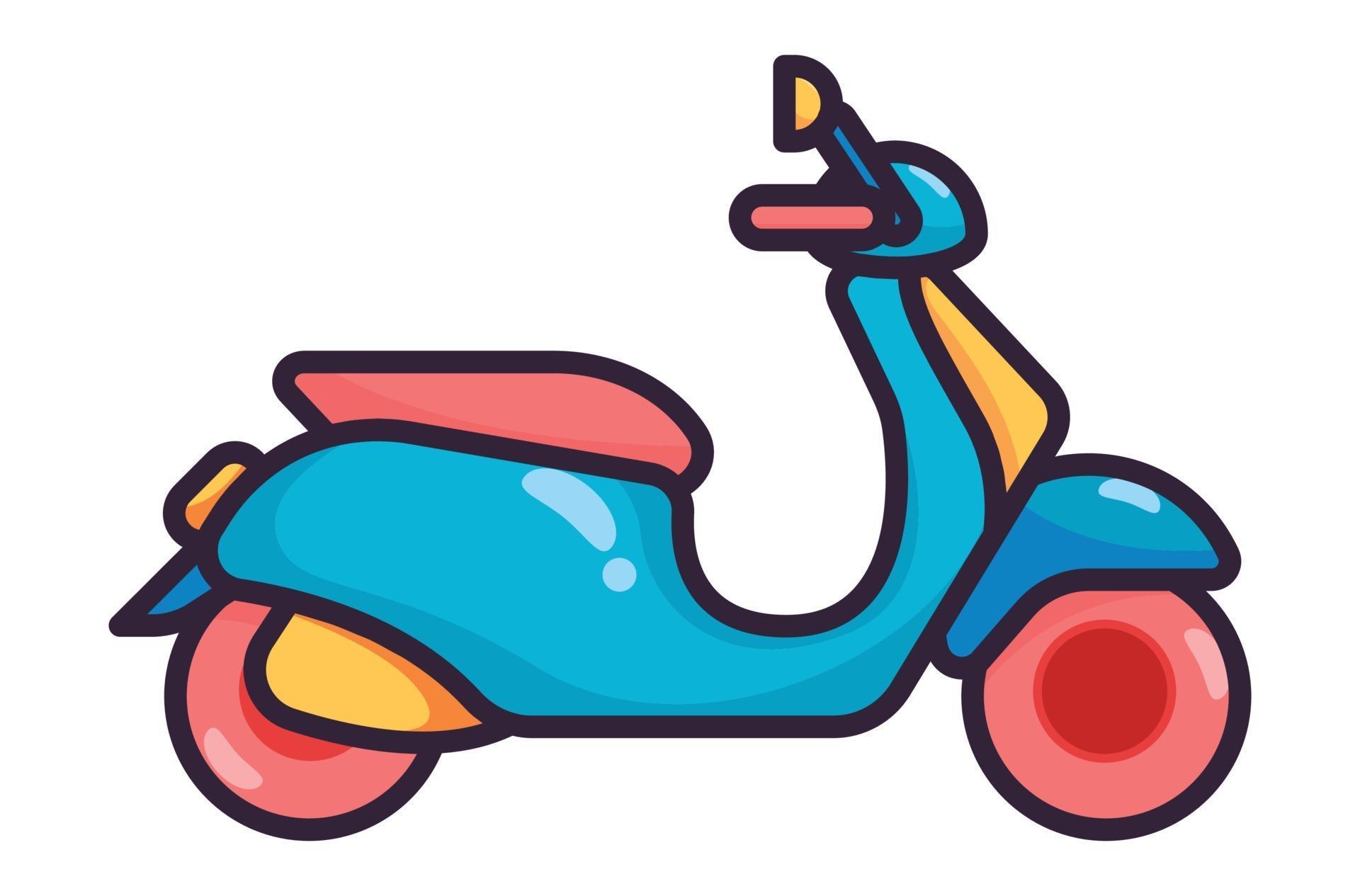 Motorcycle illustration colorfull 1974880 Vector Art at Vecteezy