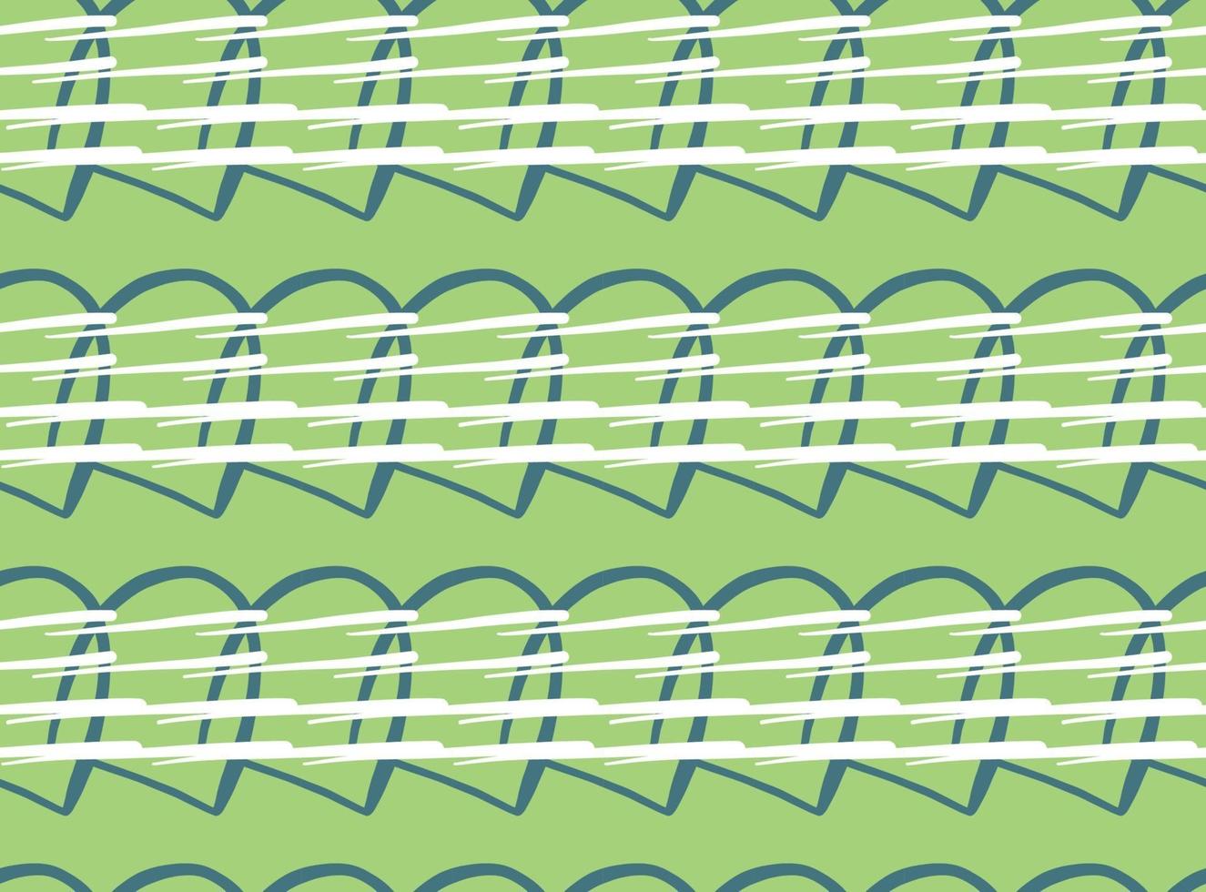 Vector texture background, seamless pattern. Hand drawn, green, blue, white colors.