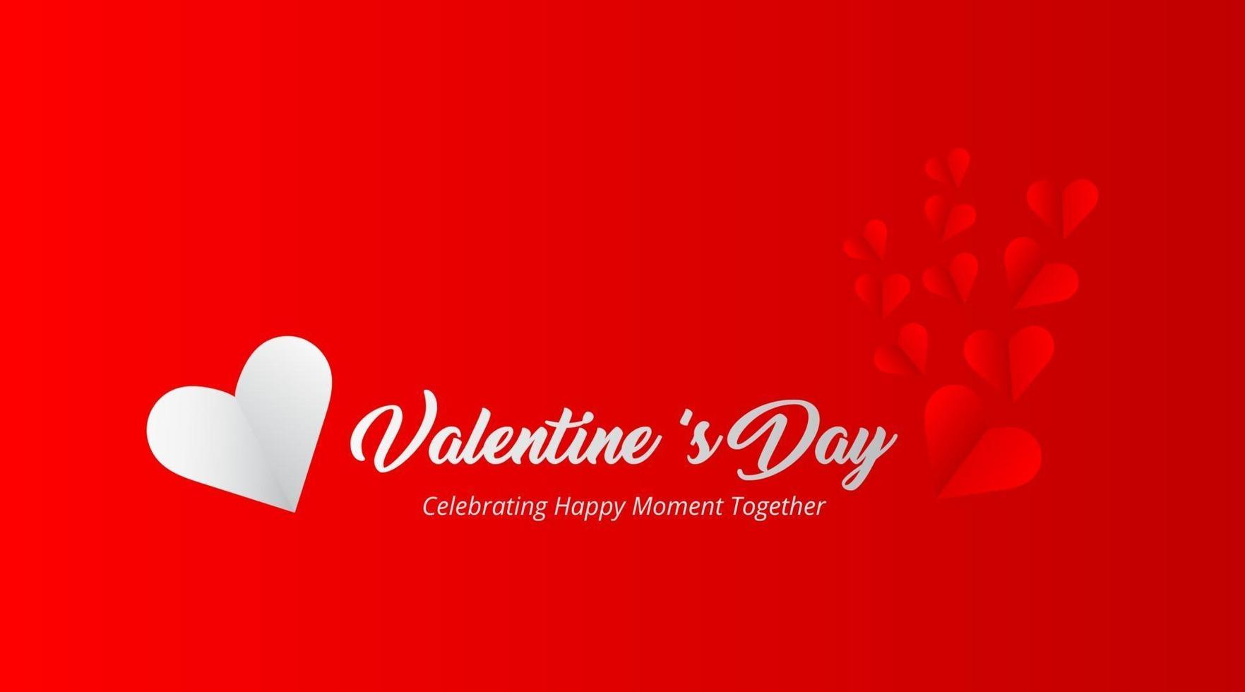 valentines day greeting card vector