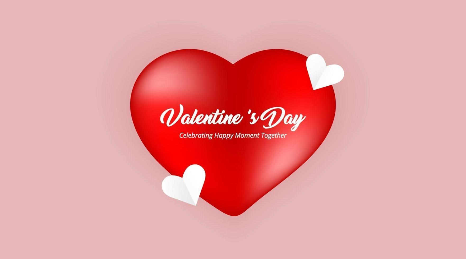 valentines day greeting card vector