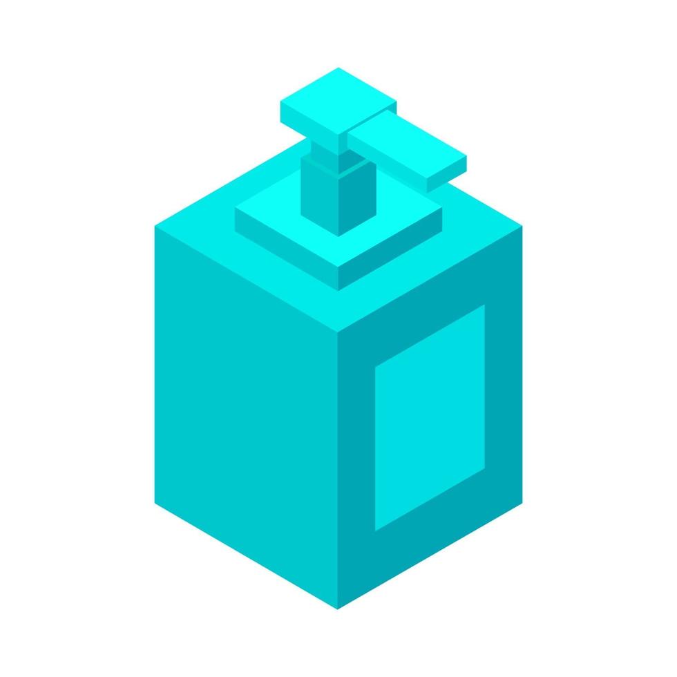 Isometric Sanitizer On White Background vector