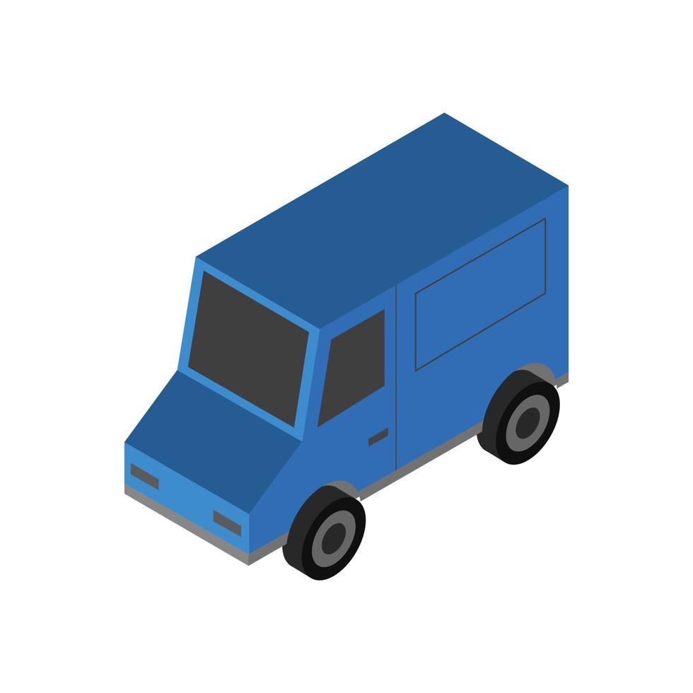 Isometric Car On White Background vector