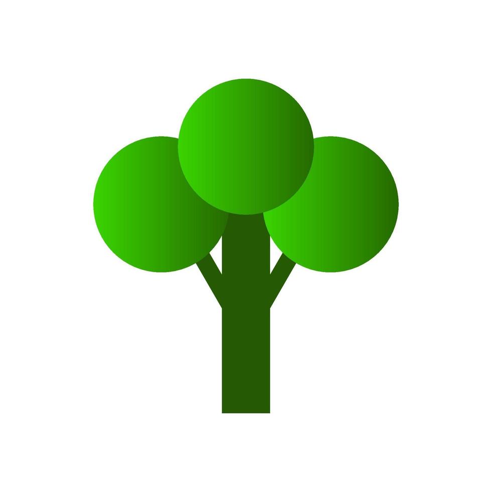 árbol isométrico sobre fondo blanco vector