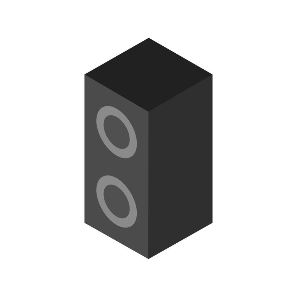 Isometric Woofer On White Background vector