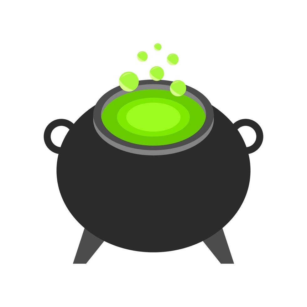 Isometric Cauldron On White Background vector