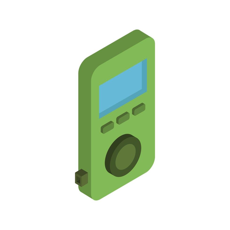 Isometric Mp3 Player On White Background vector