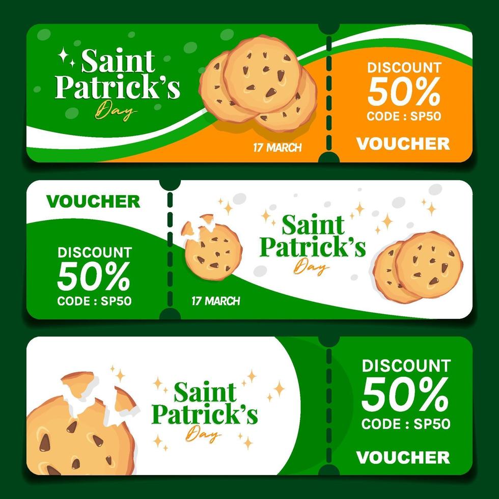 Cookies for Saint Patricks Day vector