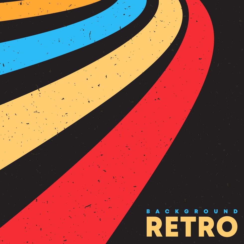 Download Retro Grunge Texture Background With Vintage Color Stripes Vector Illustration 1976326 Vector Art At Vecteezy