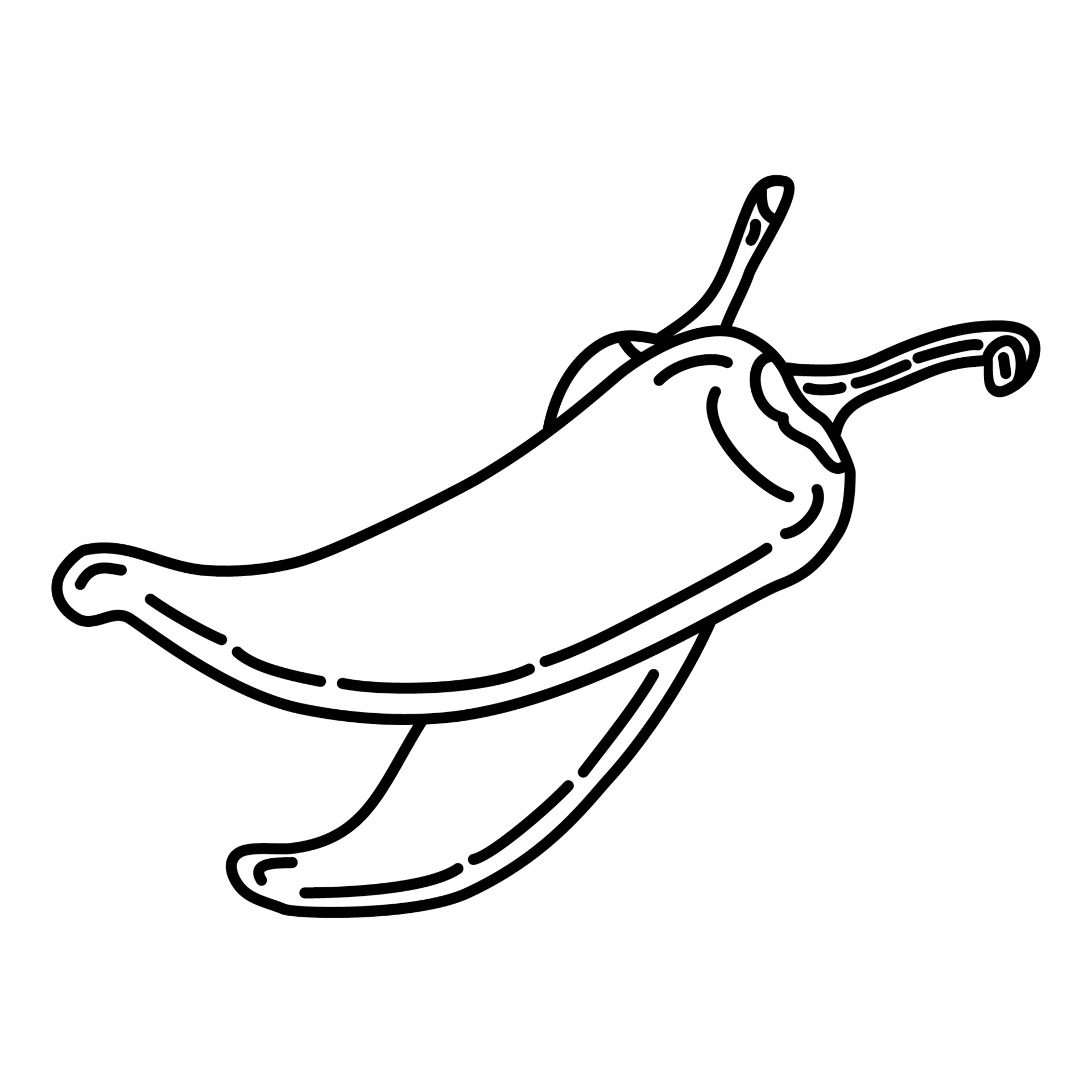 Chili Icon. Doodle Hand Drawn or Outline Icon Style 1976594 Vector Art