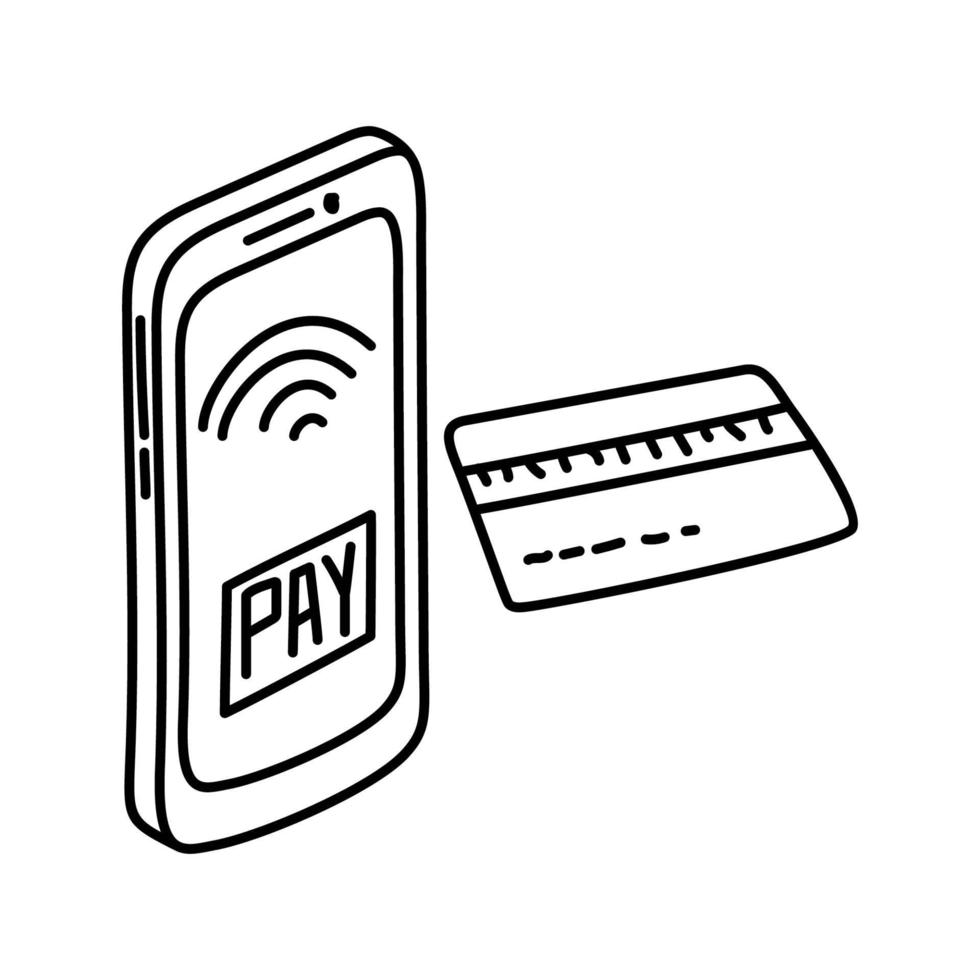 Payment Icon. Doodle Hand Drawn or Outline Icon Style vector