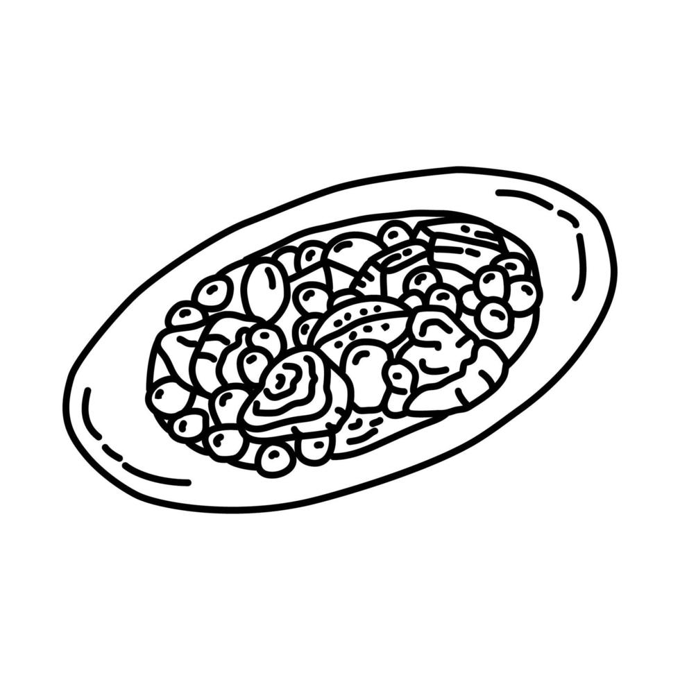 Tharid Icon. Doodle Hand Drawn or Outline Icon Style vector