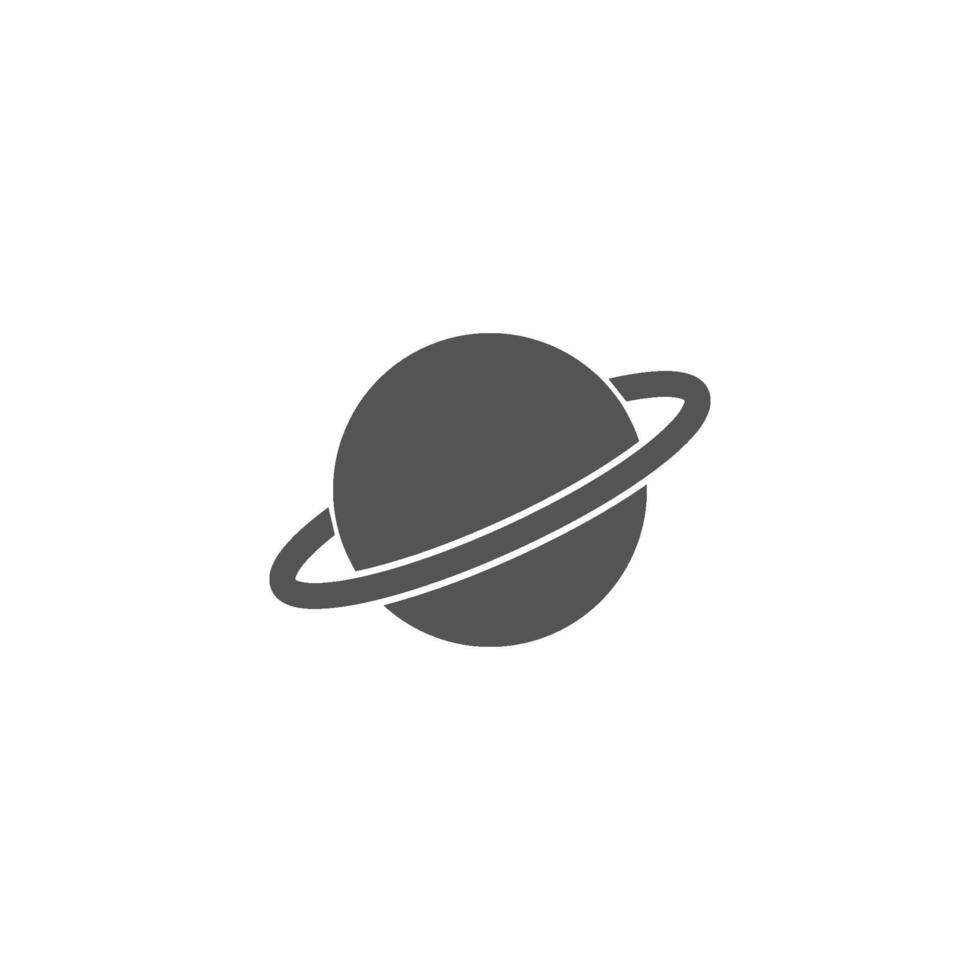 Saturn vector icon. Simple glyph, flat vector of web icons for ui and ux, website or mobile application