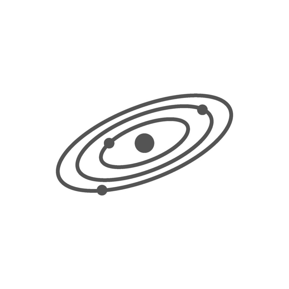 Galaxy vector illustration. space, universe icon symbol. Solar system.