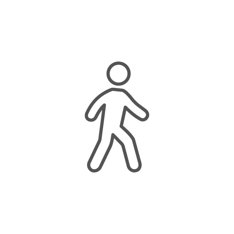 Walking man icon. Vector illustration on white background eps 10