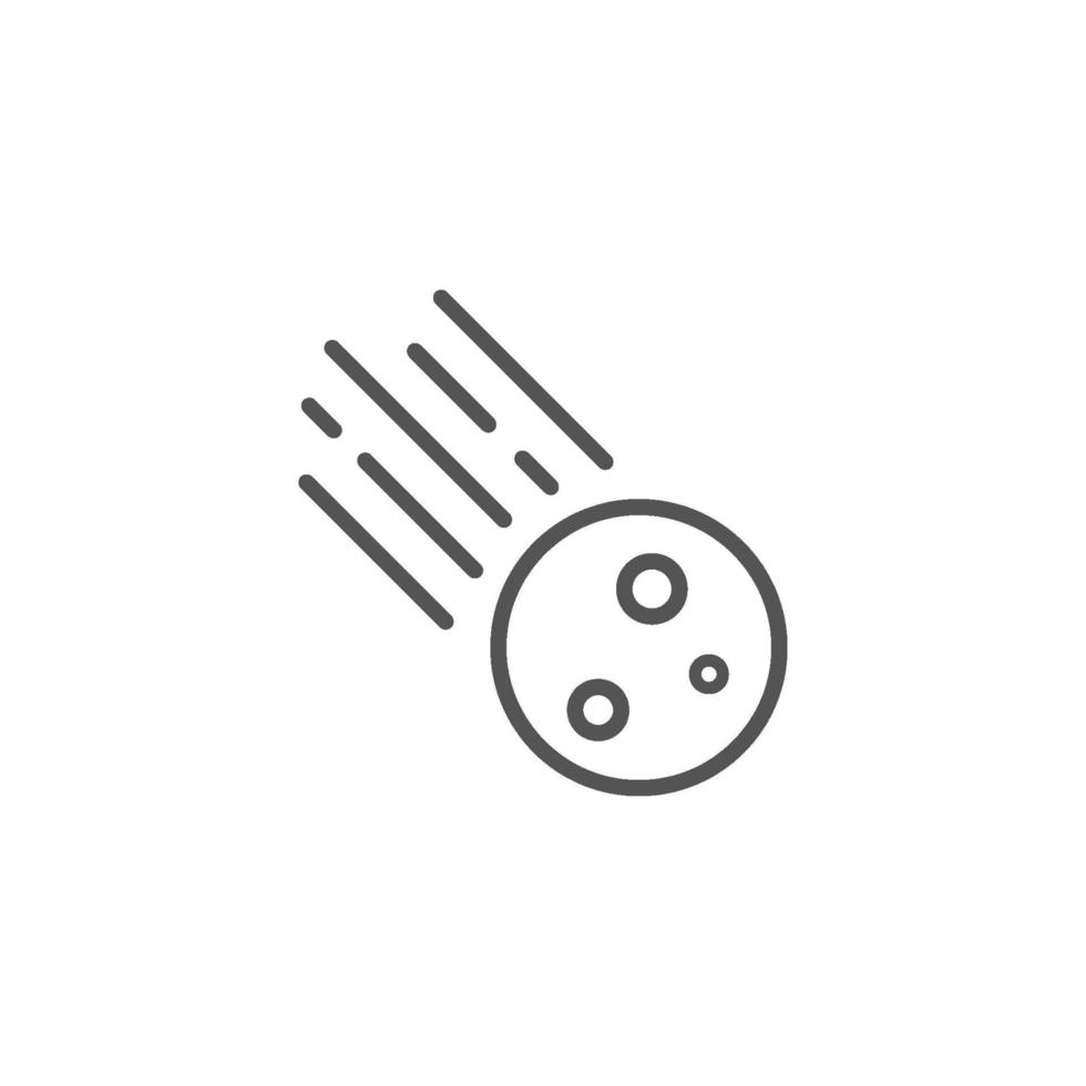 Meteor, comet vector illustration icon