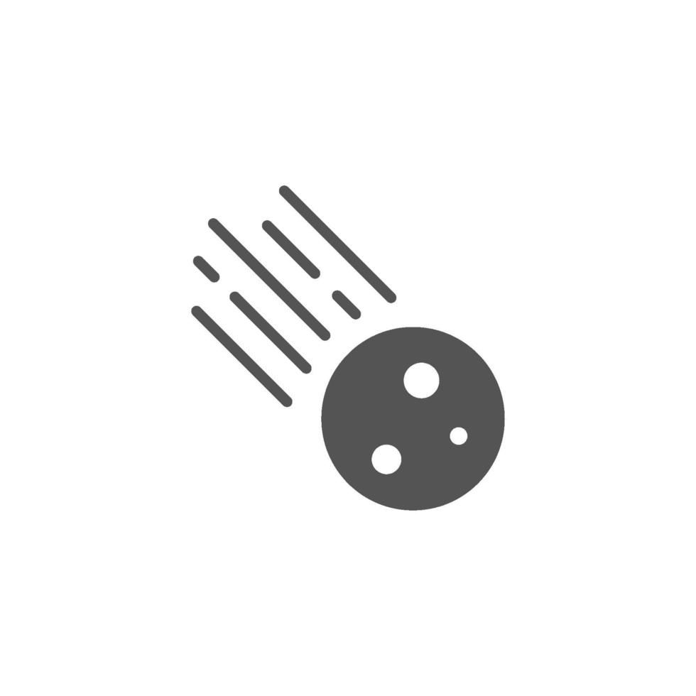 Meteor, comet vector illustration icon